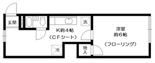 下落合駅 徒歩6分 2階の物件間取画像